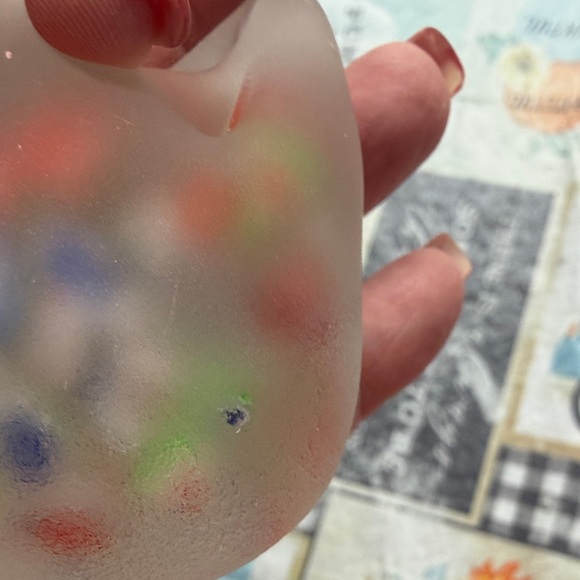 Frosted Glass Swan with Multicolor Accents - Picture 10 of 11